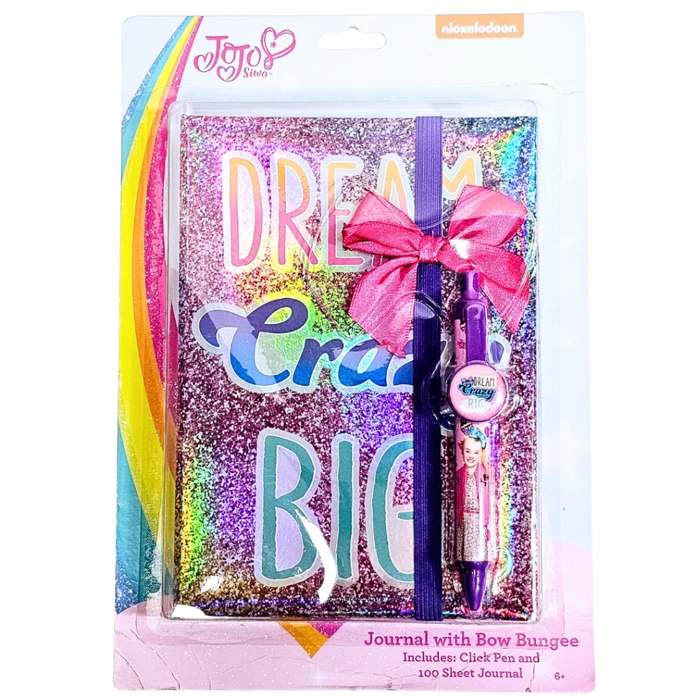Jojo Girls Dream Journal Diary Set Iridescent Holographic Psychedelic Rainbow